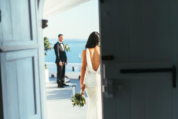 Greek island wedding