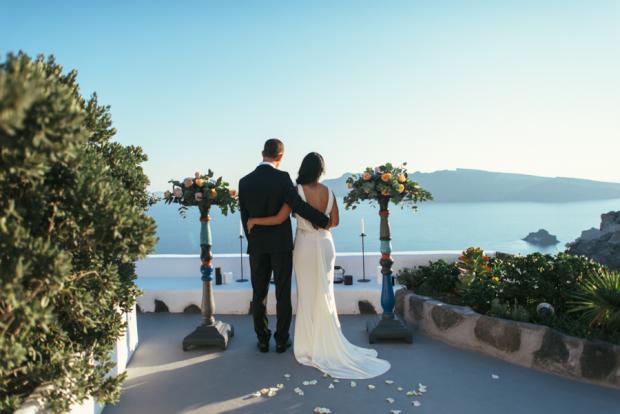Greek island elopement- Santorini