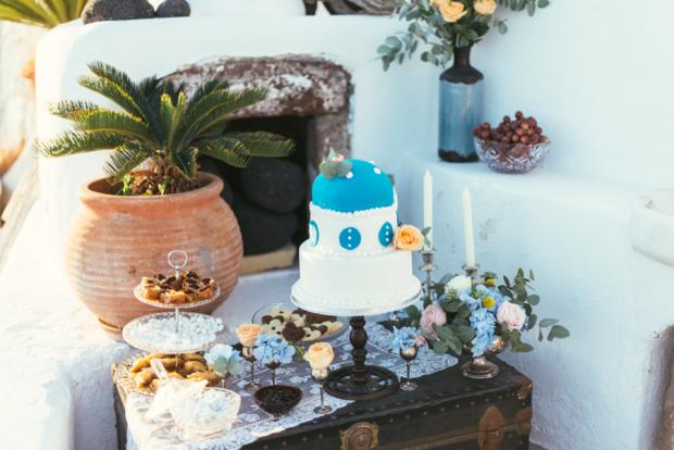 Dessert table- Santorini wedding