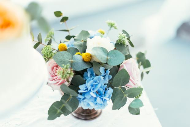 Santorini wedding- centerpiece
