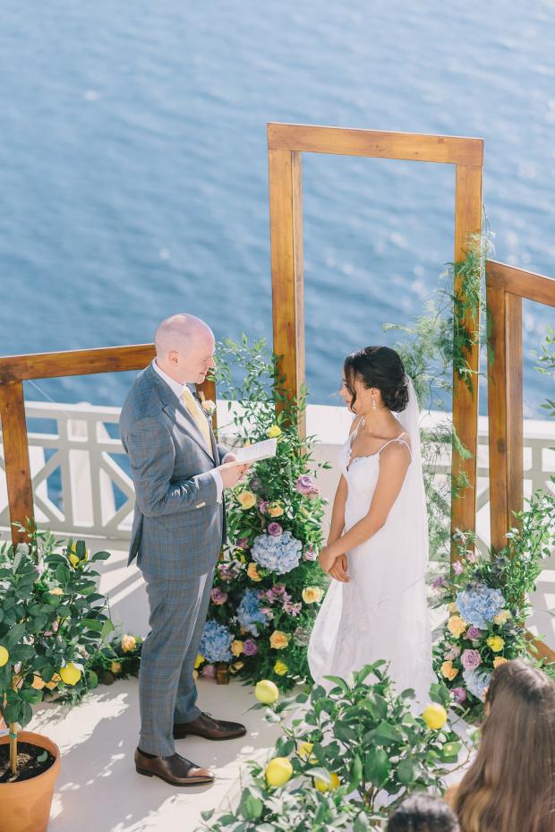 Mediterranean wedding ceremony