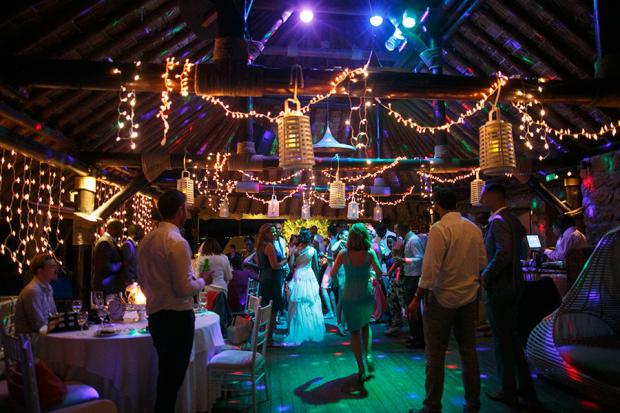 Wedding reception-fairy lights