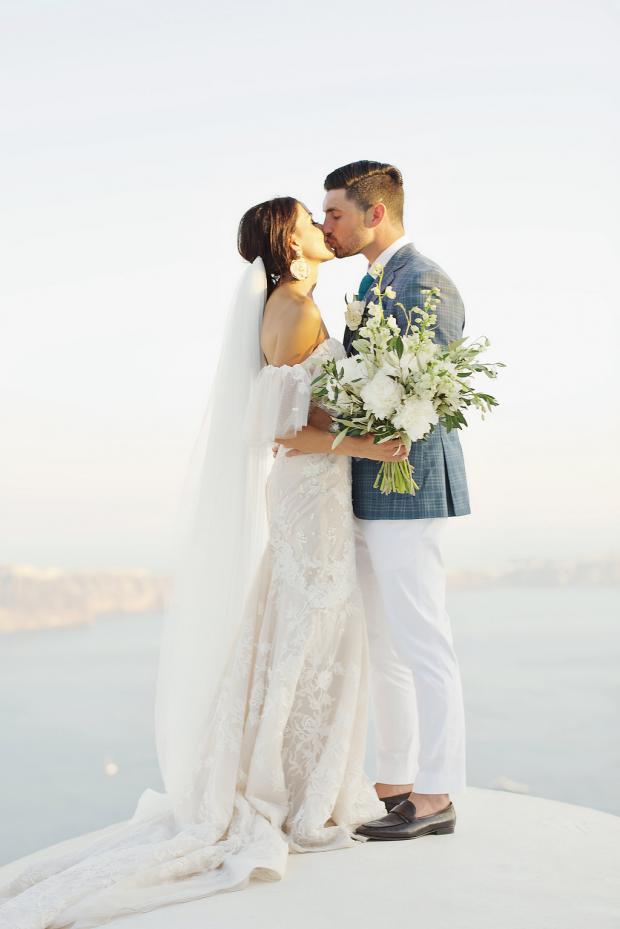 Destination wedding in Santorini, Greece