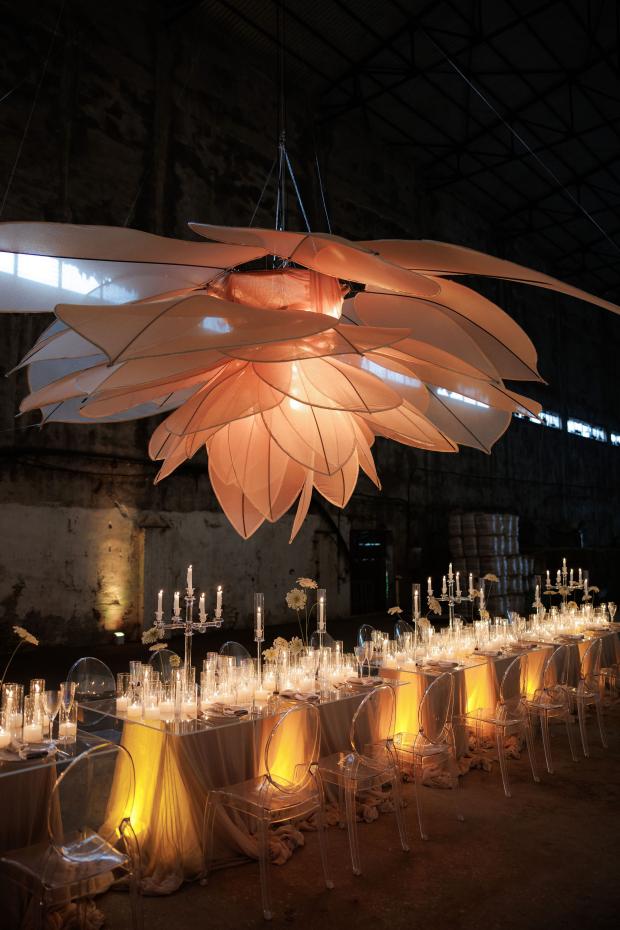 Modern destination wedding in Italy- Candles 