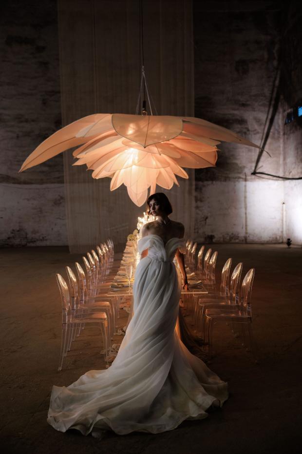 Giant flower wedding in Greece 