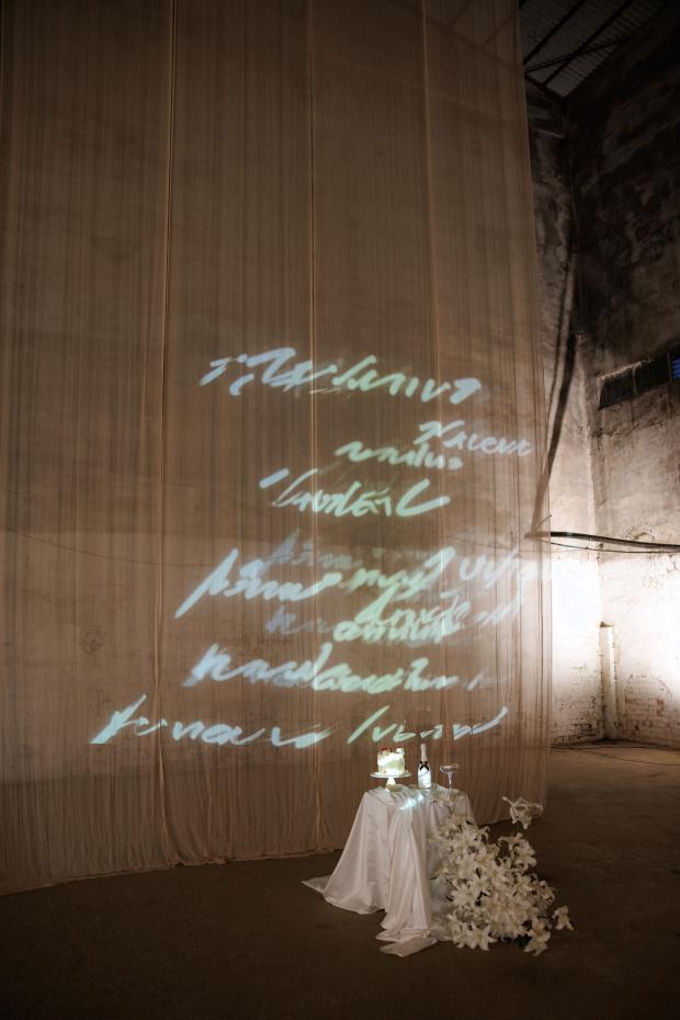 Giant flower wedding in Greece 