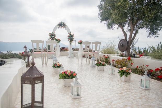 Wedding in Santorini- wedding ceremony