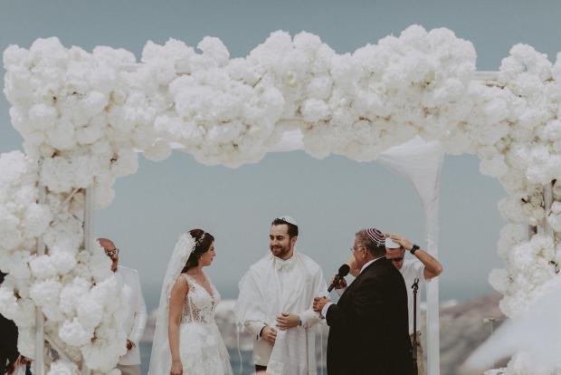 Luxury jewish wedding in Santorini- Greece